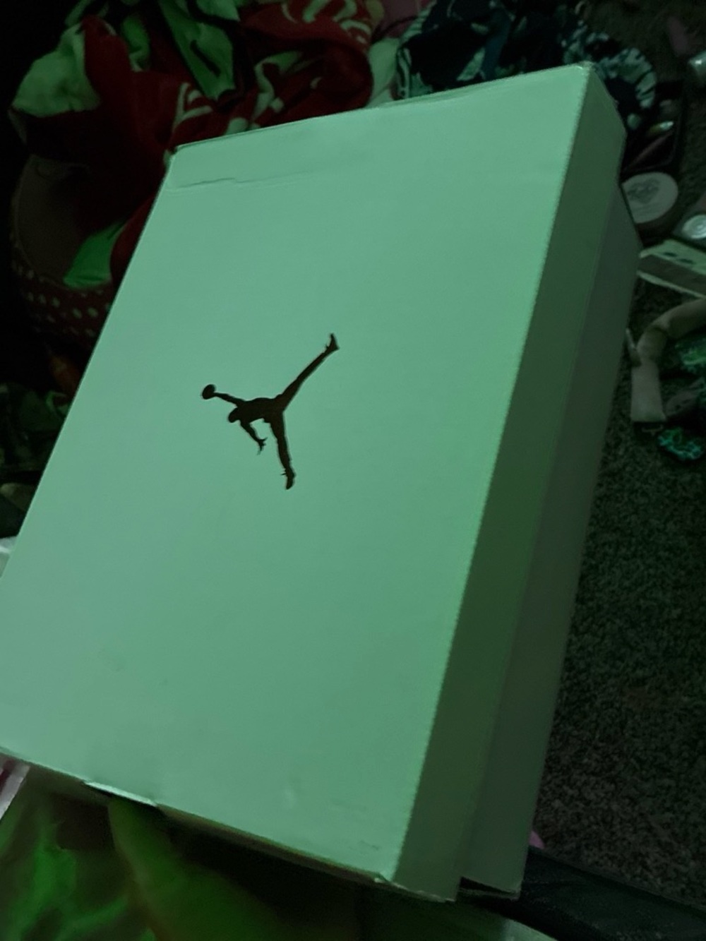 Jordan White Shoe Box with Black Jumpman